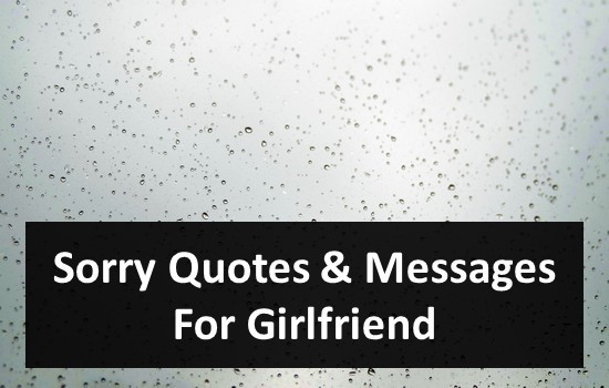 Sorry Quotes For Girlfriend